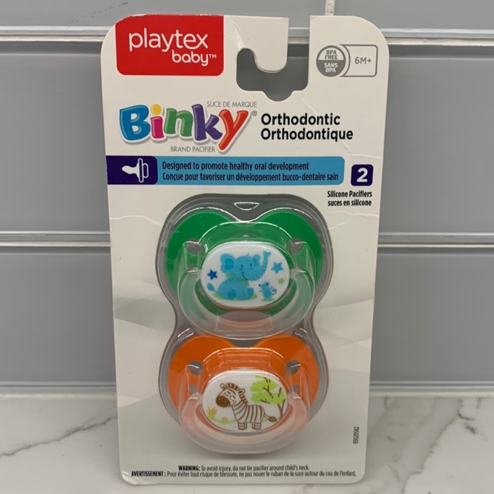 NEW! Playtex Baby Binky Orthodontic Pacifiers